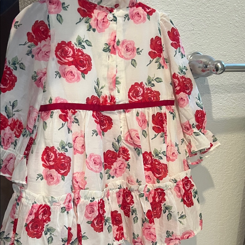 Janie and Jack Girls Rose Dress - Picture 4 of 4